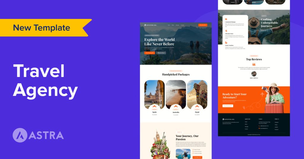 Introducing the Travel Agency Template