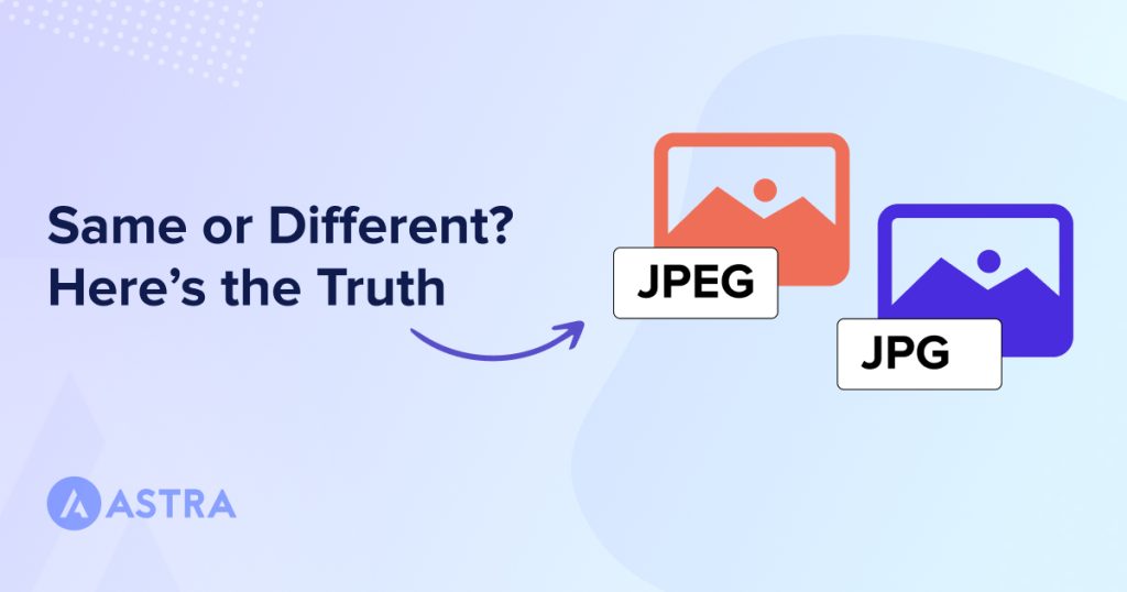 Difference between JPG and JPEG