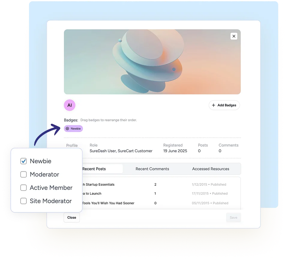 Integrations Badges Gamification