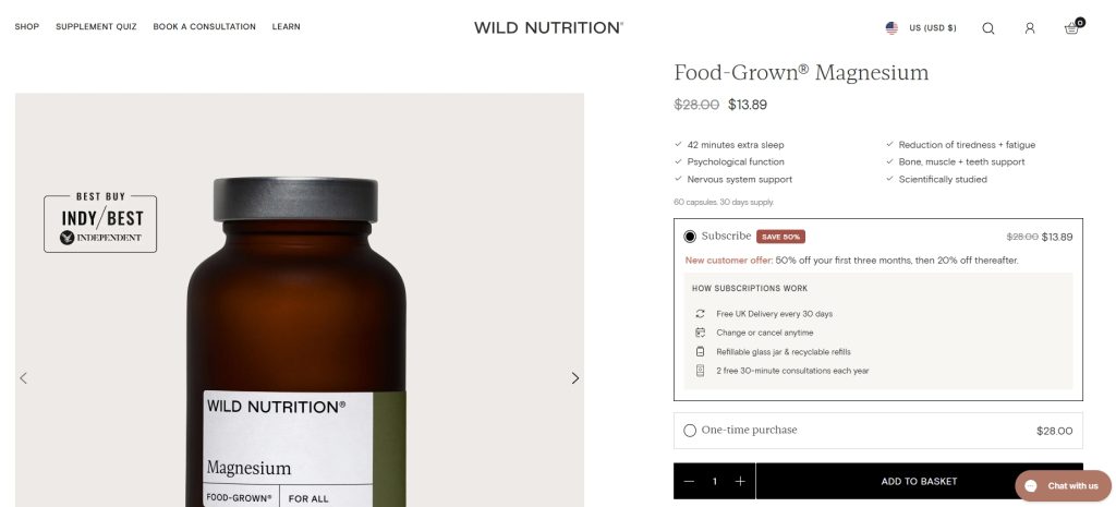 A subscription option turns a one-time buyer into a long-term customer