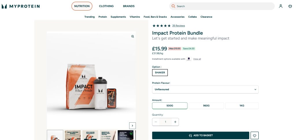 Bundle Offers on the Product Page