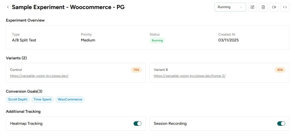 Experiment With Bundle Configurations