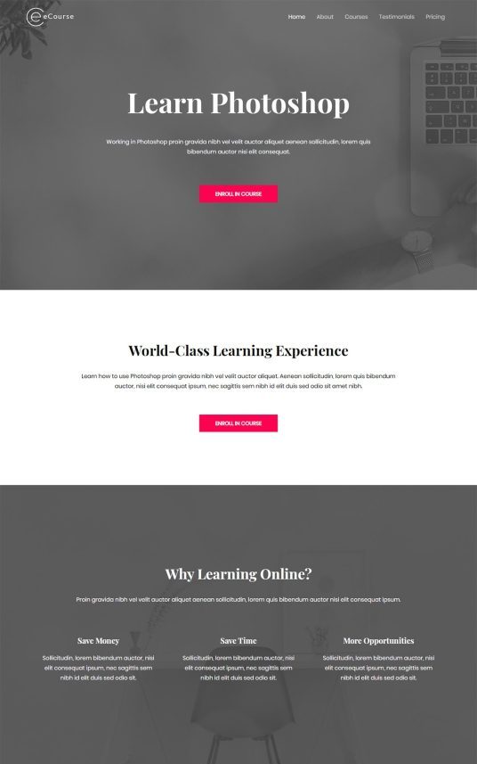 eCourse – Learn Photoshop