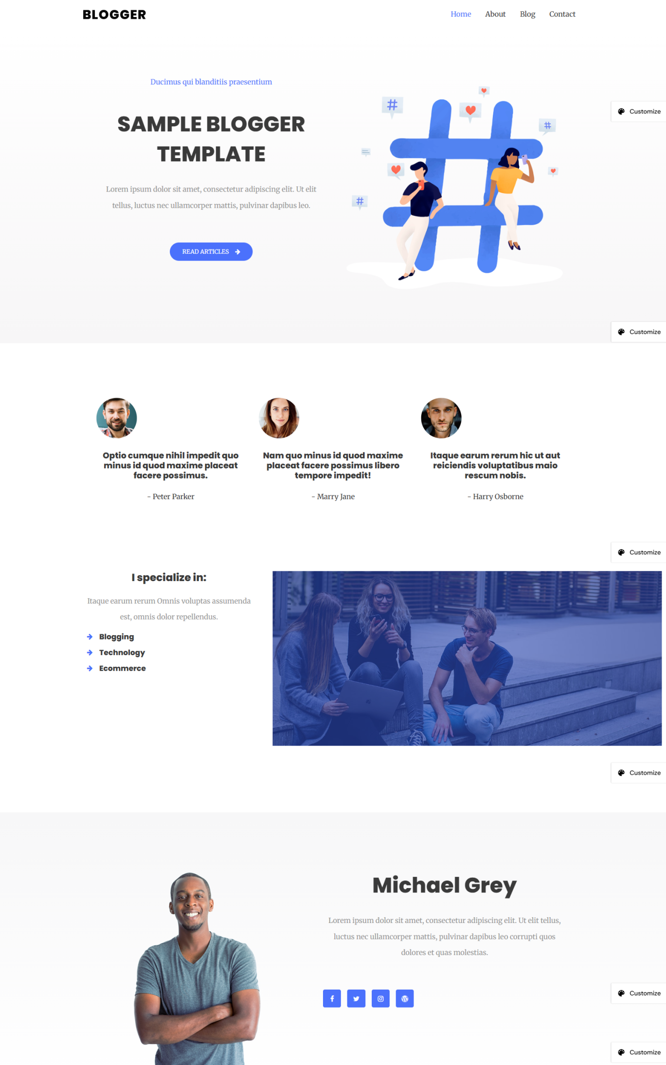 Blog site