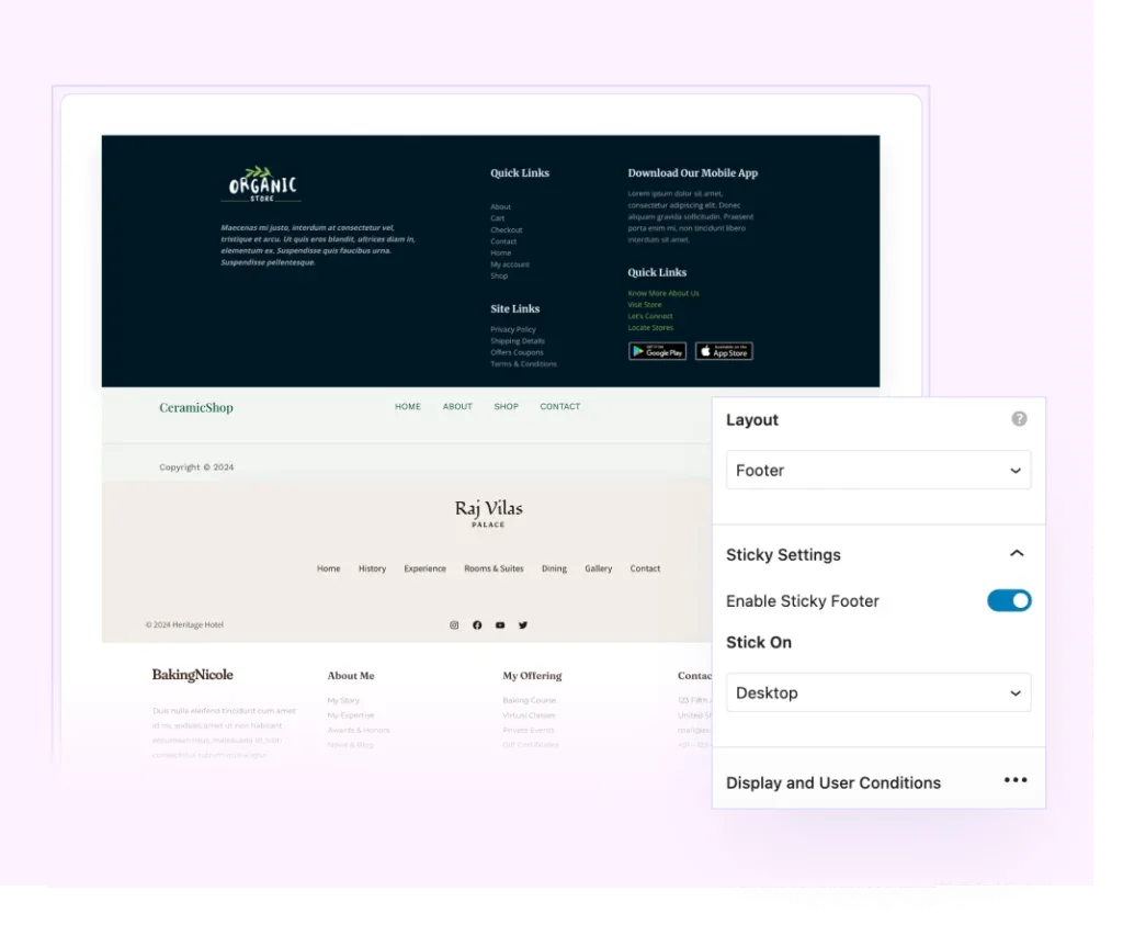 footer astra site builder footer astra site builder