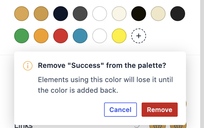 Custom Global Colors Remove confirmation