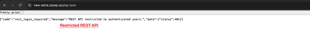 Troubleshooting: "The Response Is Not a Valid JSON Response" Restricted REST API